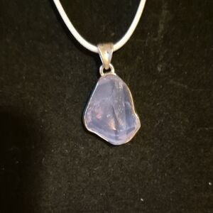 Sterling Silver Pink Quartz Pendant